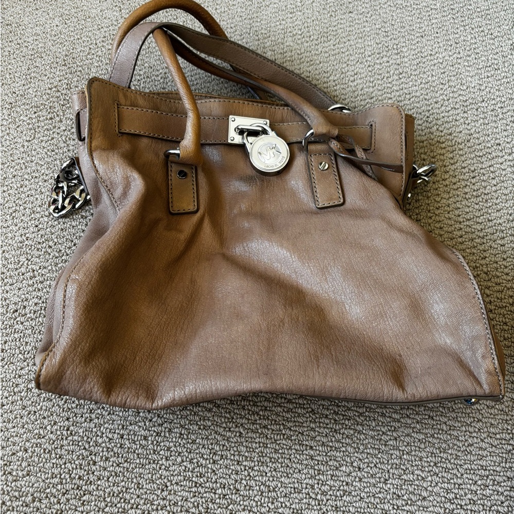 Michael Kors Tan Leather Shoulder Bag